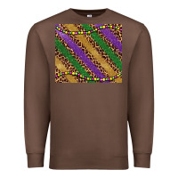 Chestnut mardi gras leopard glitter bead Premium Sweatshirt - BarkalooDesign