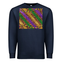 Navy mardi gras leopard glitter bead Premium Sweatshirt - BarkalooDesign