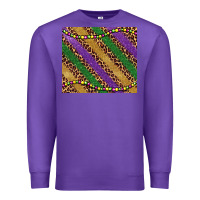 Purple mardi gras leopard glitter bead Premium Sweatshirt - BarkalooDesign