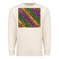 Sandshell mardi gras leopard glitter bead Premium Sweatshirt - BarkalooDesign