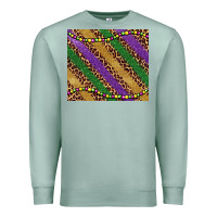 Seafoam mardi gras leopard glitter bead Premium Sweatshirt - BarkalooDesign