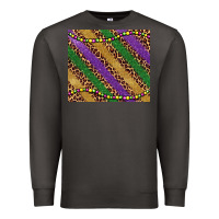 Smoke mardi gras leopard glitter bead Premium Sweatshirt - BarkalooDesign