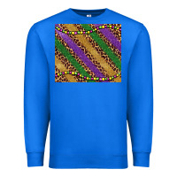 True Royal mardi gras leopard glitter bead Premium Sweatshirt - BarkalooDesign