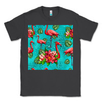 Smoke flamingo seamless pattern Classic Tee - HRA Design Shop