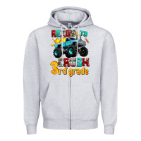 Heather Grey ready to school crush 3rd grade Zipper Hoodie - AdoDesignShop