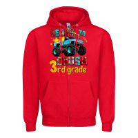Red ready to school crush 3rd grade Zipper Hoodie - AdoDesignShop