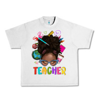 Lunar Rock teacher afro messy bun Urban Heavy Tee - texasbilliewilder
