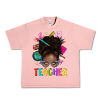 Salmon teacher afro messy bun Urban Heavy Tee - texasbilliewilder