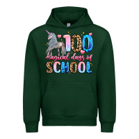 Forest Green 100 magical days of school Urban Hoodie - LillyAllenDesigns