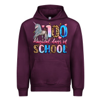 Mauve Wine 100 magical days of school Urban Hoodie - LillyAllenDesigns