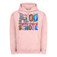 Pigment Salmon 100 magical days of school Urban Hoodie - LillyAllenDesigns