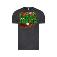 Vintage Black football junkie Vintage Tee - texasbilliewilder
