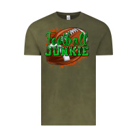 Vintage Olive football junkie Vintage Tee - texasbilliewilder