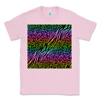 Bubblegum Pink neon glitter safari seamless pattern Classic Tee - BundleAndBundleShop