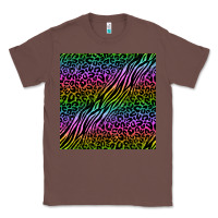 Chestnut neon glitter safari seamless pattern Classic Tee - BundleAndBundleShop