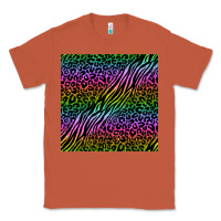 Copper neon glitter safari seamless pattern Classic Tee - BundleAndBundleShop