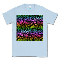 Dusty Blue neon glitter safari seamless pattern Classic Tee - BundleAndBundleShop