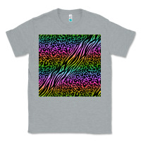Heather Grey neon glitter safari seamless pattern Classic Tee - BundleAndBundleShop