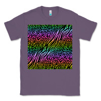 Lavender neon glitter safari seamless pattern Classic Tee - BundleAndBundleShop