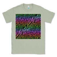 Matcha neon glitter safari seamless pattern Classic Tee - BundleAndBundleShop