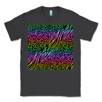 Smoke neon glitter safari seamless pattern Classic Tee - BundleAndBundleShop