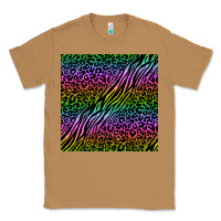 Toasted Coconut neon glitter safari seamless pattern Classic Tee - BundleAndBundleShop