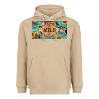 Mushroom western wild and sunflower leopard turquoise cowhide licanse plate Heavyweight Hoodie - Artiststas
