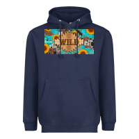 Navy western wild and sunflower leopard turquoise cowhide licanse plate Heavyweight Hoodie - Artiststas