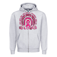 Heather Grey heal cancer rainbow Zipper Hoodie - JahusDesignShop