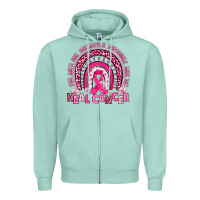Seafoam heal cancer rainbow Zipper Hoodie - JahusDesignShop