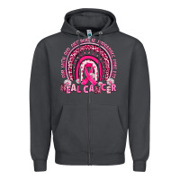 Smoke heal cancer rainbow Zipper Hoodie - JahusDesignShop