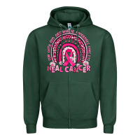 Sports Green heal cancer rainbow Zipper Hoodie - JahusDesignShop
