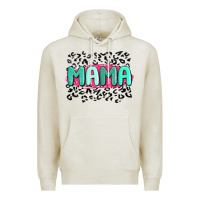 Oatmeal Heather mama leopard Premium Hoodie - MaliasSmallBusiness