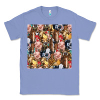 Colony Blue western farm animals seamless pattern Classic Tee - HRA Design Shop