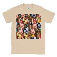 Mushroom western farm animals seamless pattern Classic Tee - HRA Design Shop