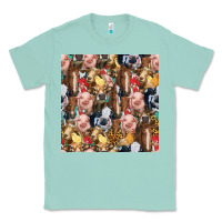 Seafoam western farm animals seamless pattern Classic Tee - HRA Design Shop