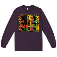 Plum juneteenth 1865 tumbler Long Sleeve Tee - HRA Design Shop