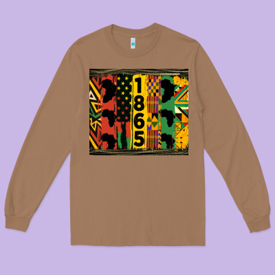 Juneteenth 1865 Tumbler Long Sleeve Tee Designed By Hra Design Shop