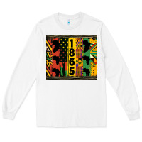 White juneteenth 1865 tumbler Long Sleeve Tee - HRA Design Shop