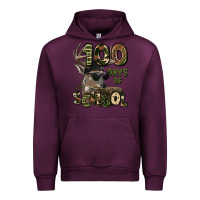 Mauve Wine 100 days of school hunting deer Urban Hoodie - LillyAllenDesigns