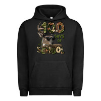 Pigment Black 100 days of school hunting deer Urban Hoodie - LillyAllenDesigns