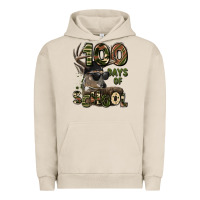Pigment French Oak 100 days of school hunting deer Urban Hoodie - LillyAllenDesigns