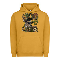 Pigment Peanut Butter 100 days of school hunting deer Urban Hoodie - LillyAllenDesigns