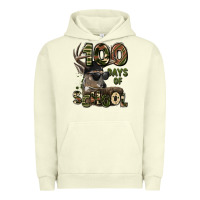 Pigment Pistachio 100 days of school hunting deer Urban Hoodie - LillyAllenDesigns