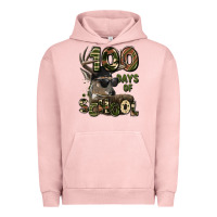 Pigment Salmon 100 days of school hunting deer Urban Hoodie - LillyAllenDesigns