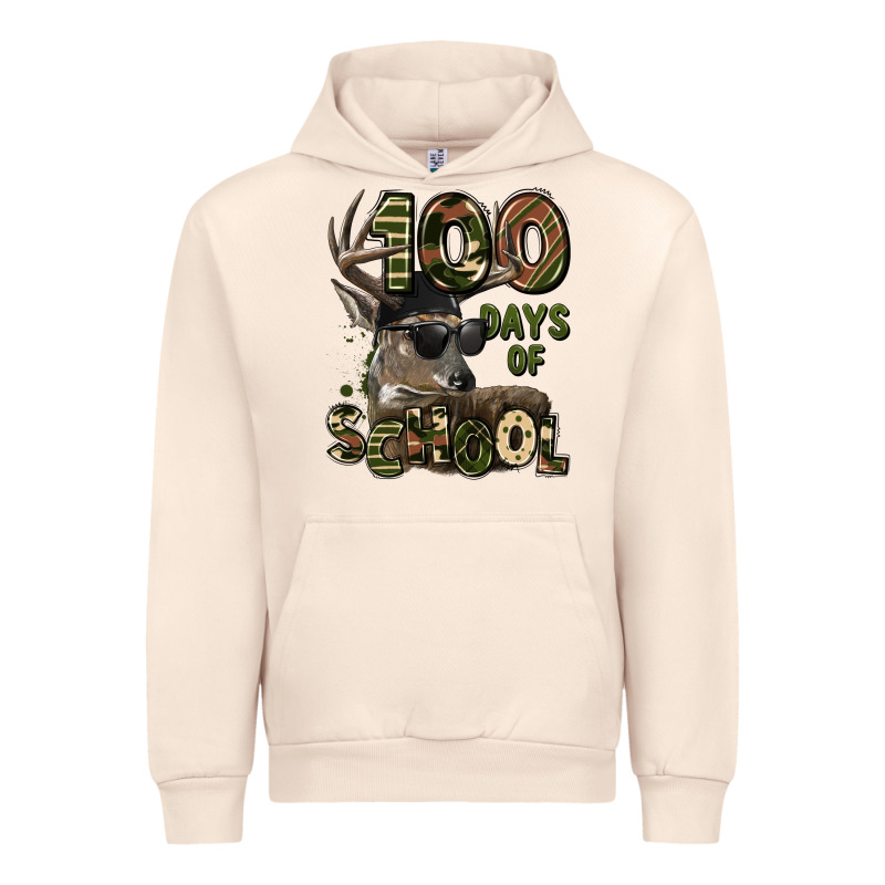 100 Days Of School Hunting Deer Urban Hoodie by LillyAllenDesigns | Teevron