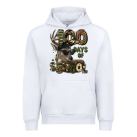 White 100 days of school hunting deer Urban Hoodie - LillyAllenDesigns