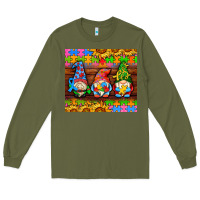 Army Green autism gnomes Long Sleeve Tee - AdoDesignShop