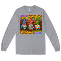 Heather Grey autism gnomes Long Sleeve Tee - AdoDesignShop