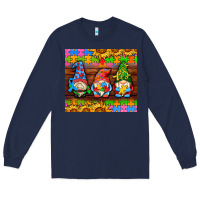Navy autism gnomes Long Sleeve Tee - AdoDesignShop